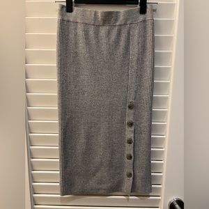 Club Monaco gray wool “gerlanda” sweater skirt
